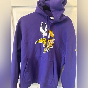 Nike Purple Men's Hoodie with Viking Logo